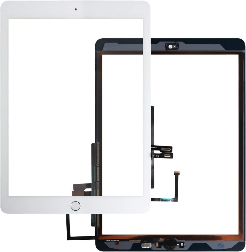 ARSSLY for iPad 6 2018 A1893 A1954 Touch Screen Replacement for iPad 6th Gen Digitizer for iPad 2018 Glass Panel with Tools & Home Button(White,Not LCD Display) - Image 3